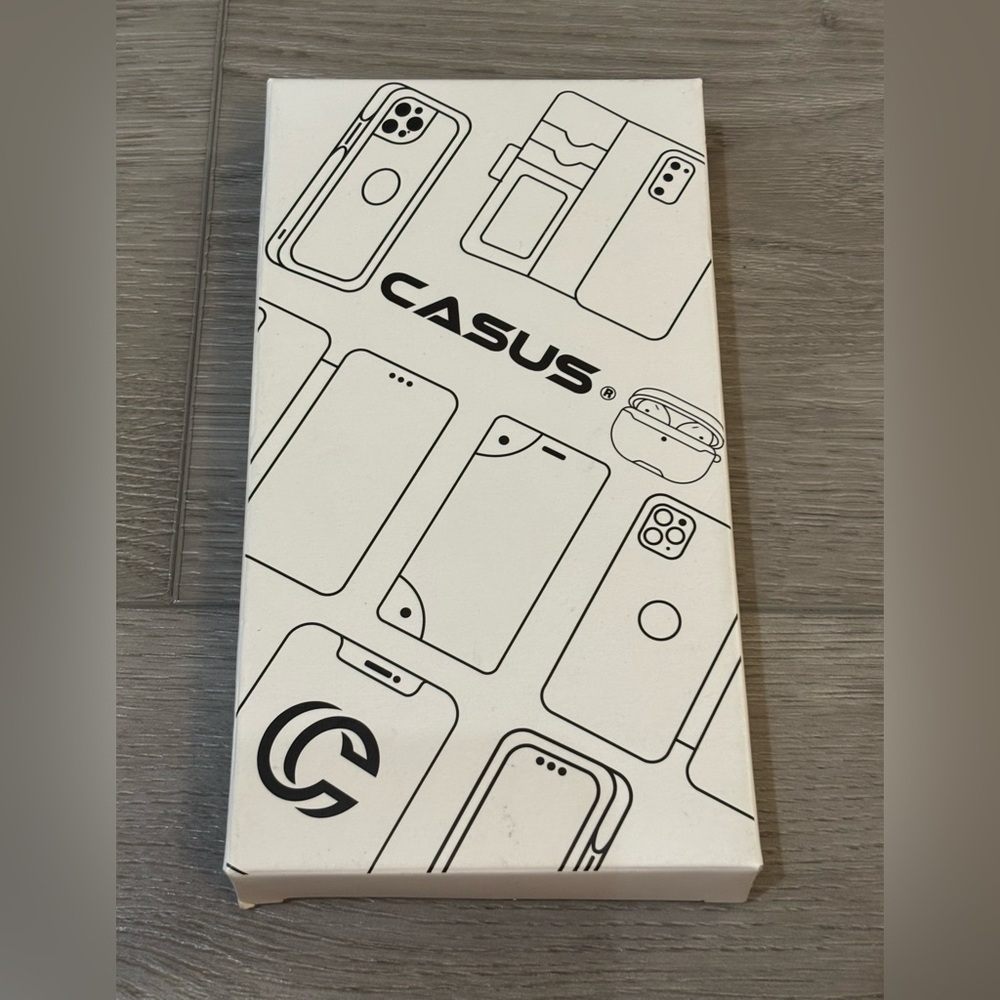 CASUS iPhone 15P Logo View Case Leather Slim Luxury Classic Cover - Picture 5 of 8